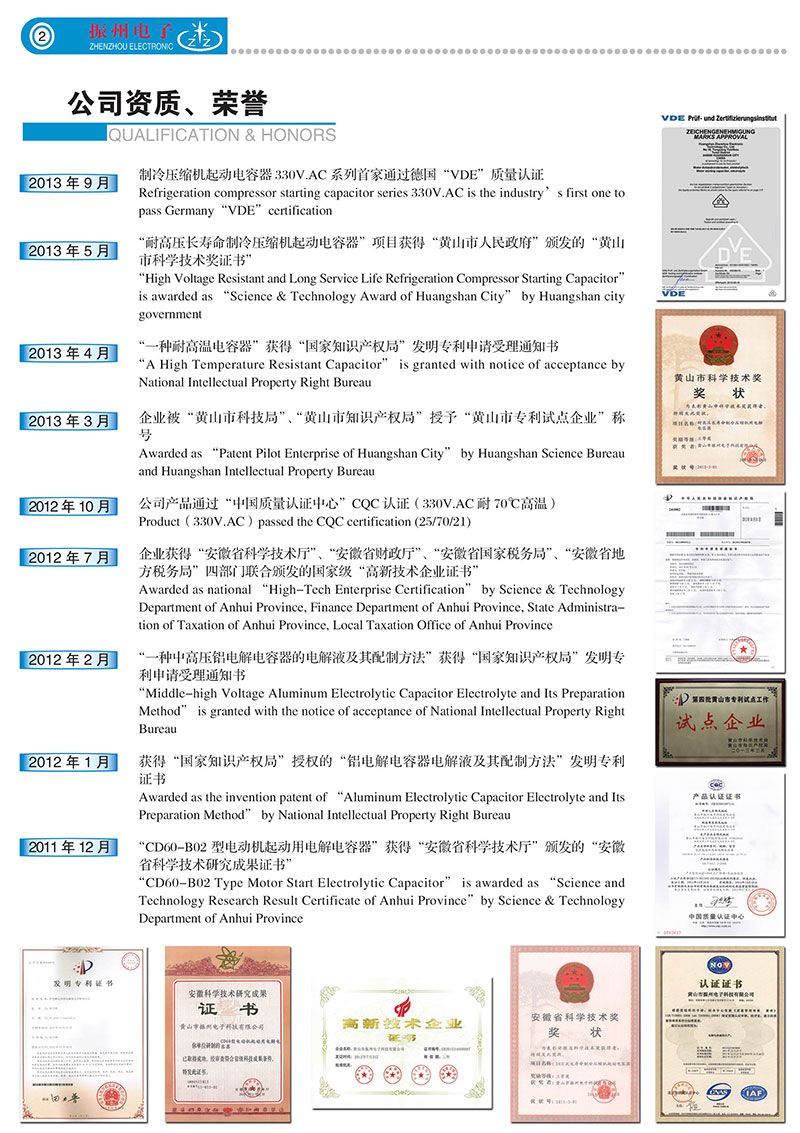 公司資質(zhì)、榮譽(yù)
